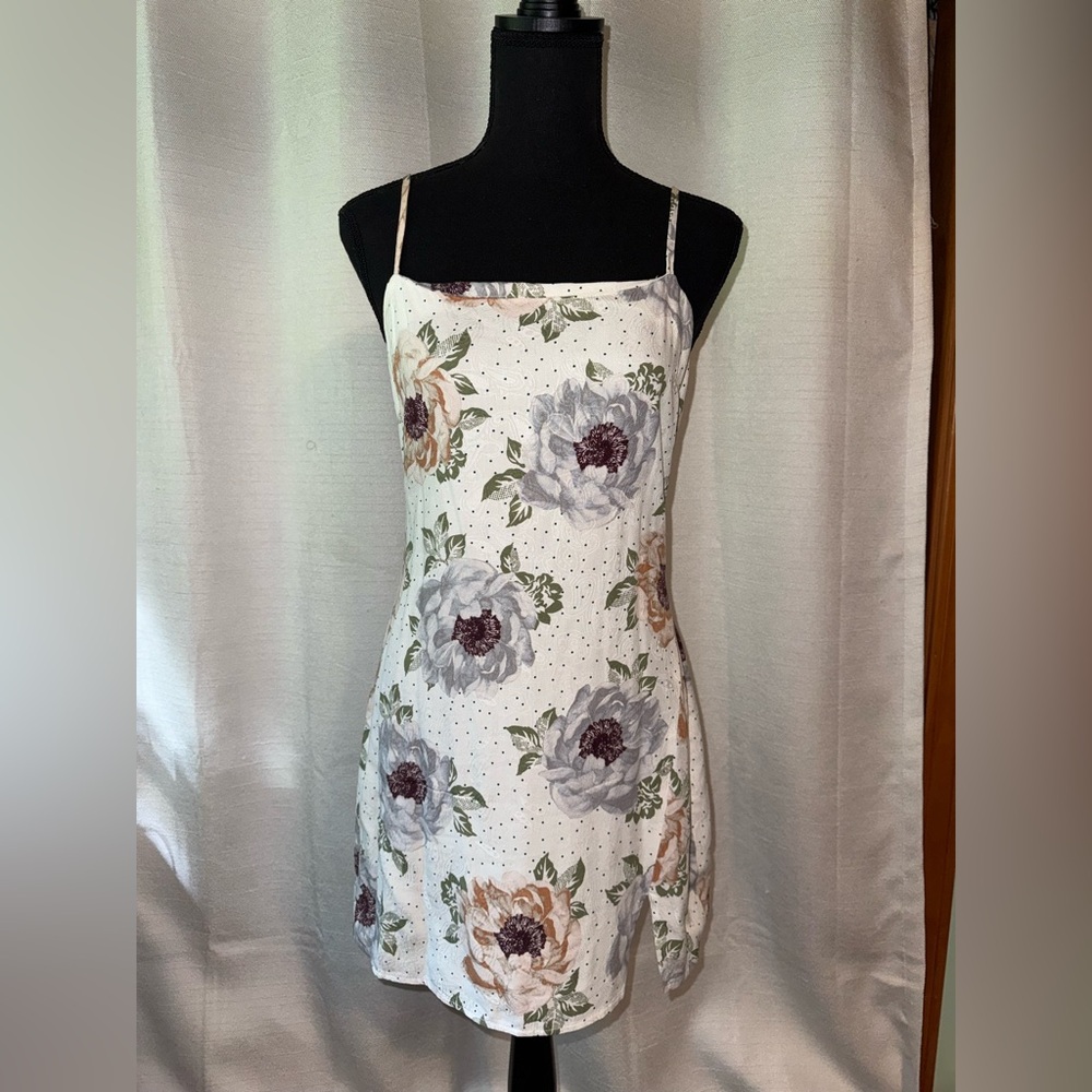 Floral Spaghetti Strap Dress